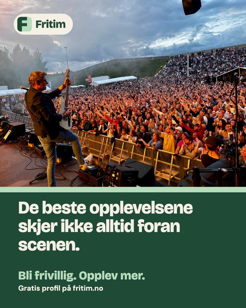 Fritim ad with a concert photo: “The best experiences don’t always happen in front of the stage.”